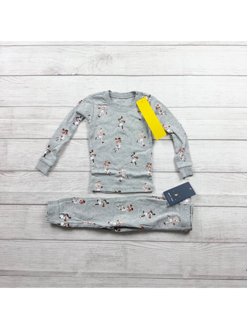 Petit Lem Baby Basketball Print Pajama Set 2pc Long Sleeve NWT 12-18 Months